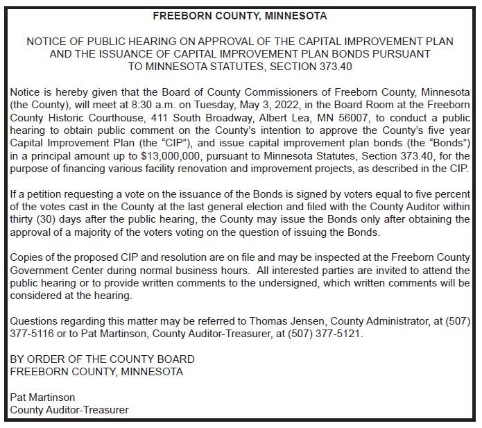 Public Hearing Notice